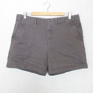 Eddie Bauer LegendWash Stretch Curvy Fit Shorts Women's Size 14 Gray Casual